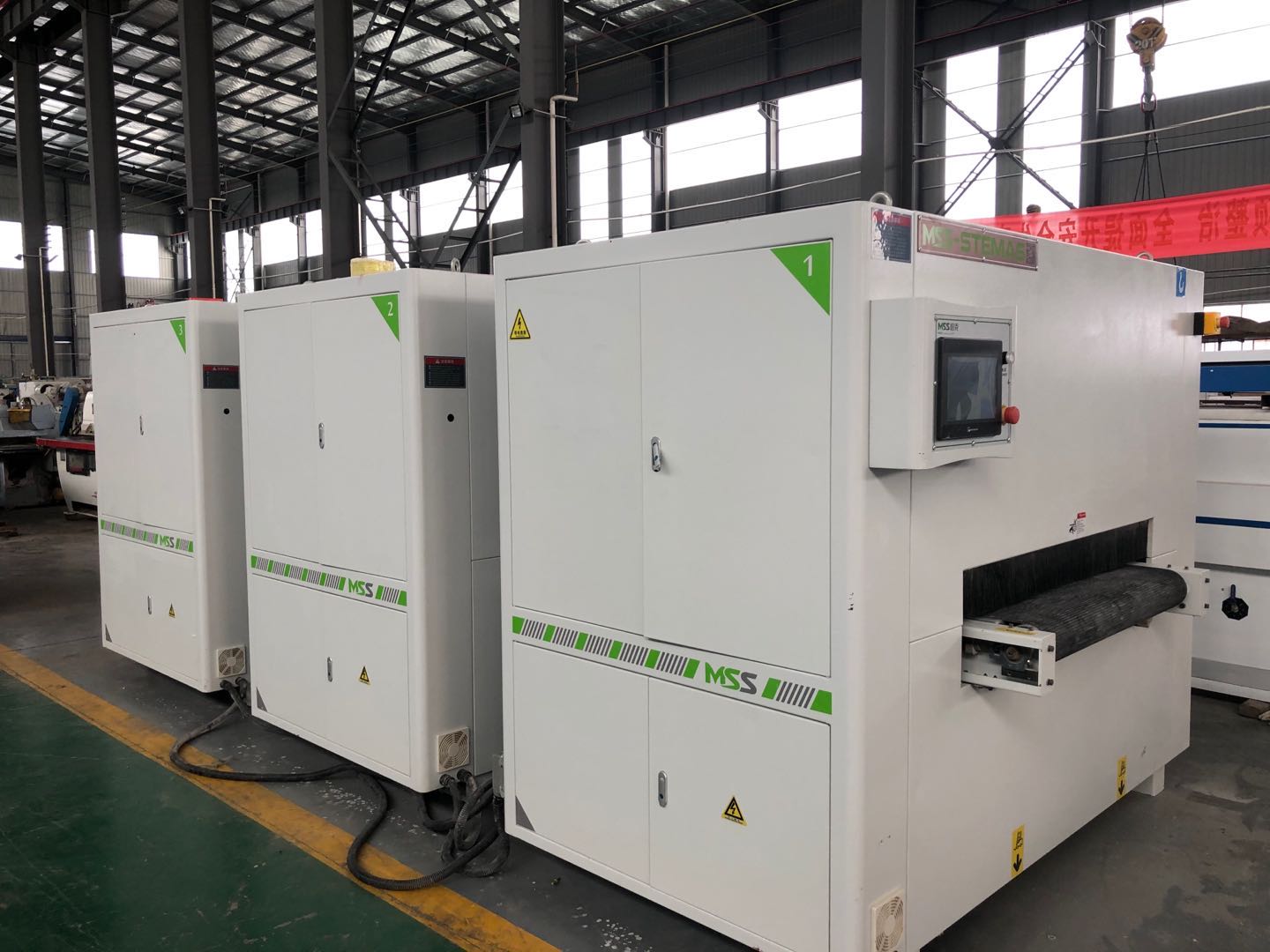 出售一套广东2016年出厂设备磨克1000mm异型砂光机  二手磨克异型砂光机  二手木工砂光设备  二手木工机械