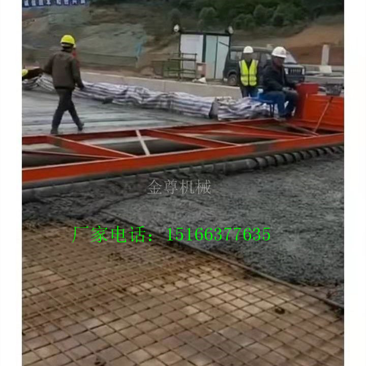 柴油电动滚轴式摊铺机加振动棒蛟龙的混凝土铺平机  滚筒整平机  混凝土振动梁  三辊轴路面整平机