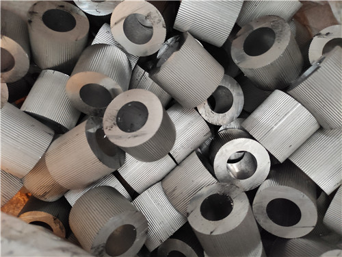 温州厚壁6063滚花铝管实心网纹滚花铝管