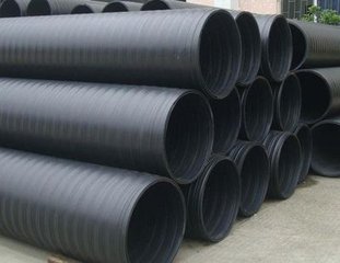山东HDPE双平壁钢塑复合排水管报价低  排污管
