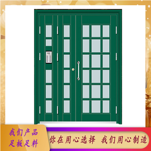 厂家供应工程用楼宇门  子母对讲门 氟碳漆单元门 售后无忧