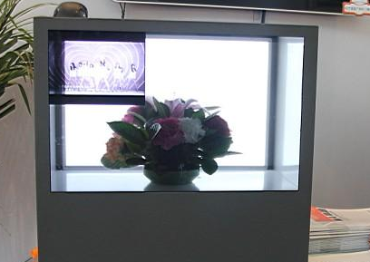 透明屏液晶展柜3D全息投影透明屏展示柜拼接橱窗显示器  可拼接