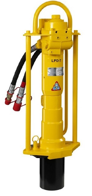 驱动路面栅栏专用LPD-T液压触发杆立柱夯杆器  立杆机  打杆机
