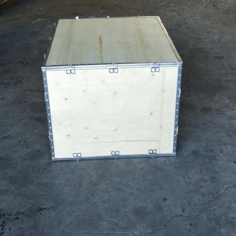 青岛包装木箱出口 钢带木箱子便于拆装免熏蒸材质 出口木箱