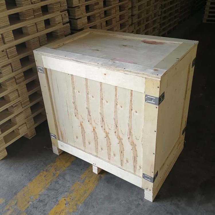 青岛免熏蒸胶合板木箱大小尺寸定制 机器五金用包装木箱  免熏蒸木箱