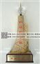 钢结构金奖金属合金奖杯 建筑行业金属奖杯制作