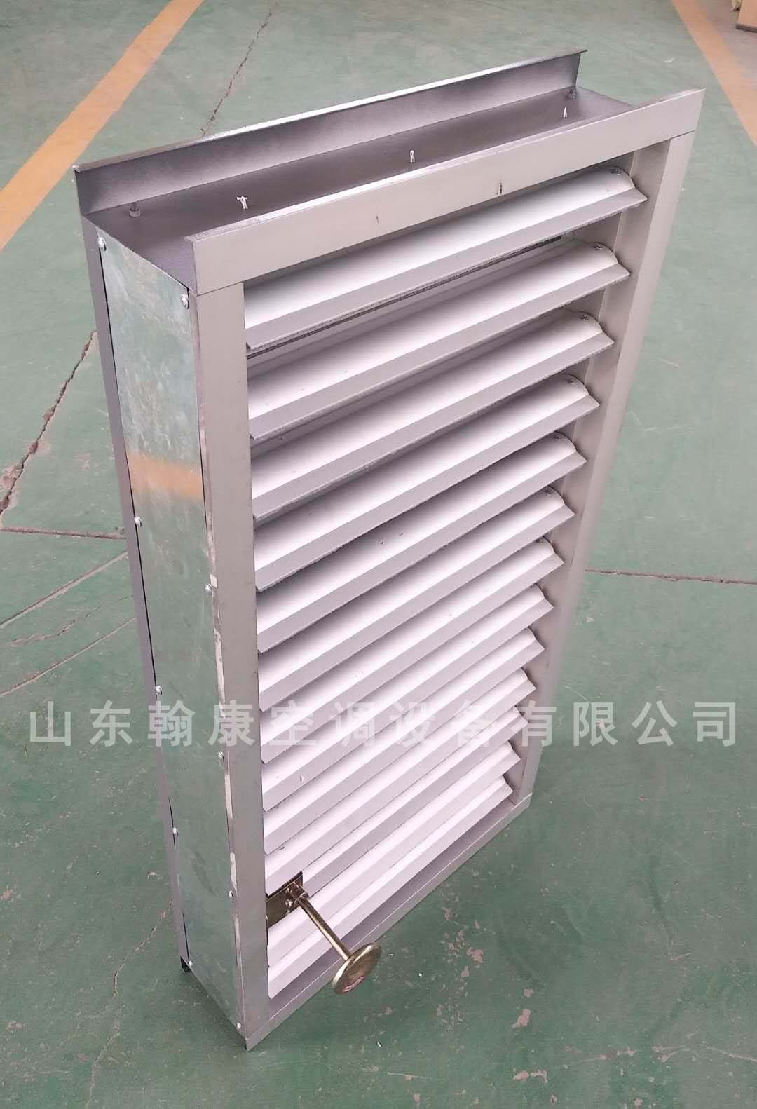 铝合金双层防雨百叶窗 手动防沙百叶窗 电厂用双层百叶窗  铝合金电动防雨百叶窗