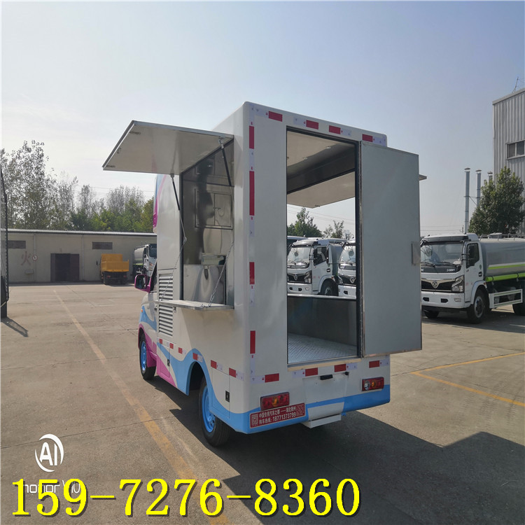改装售货车图片广场美食售货车