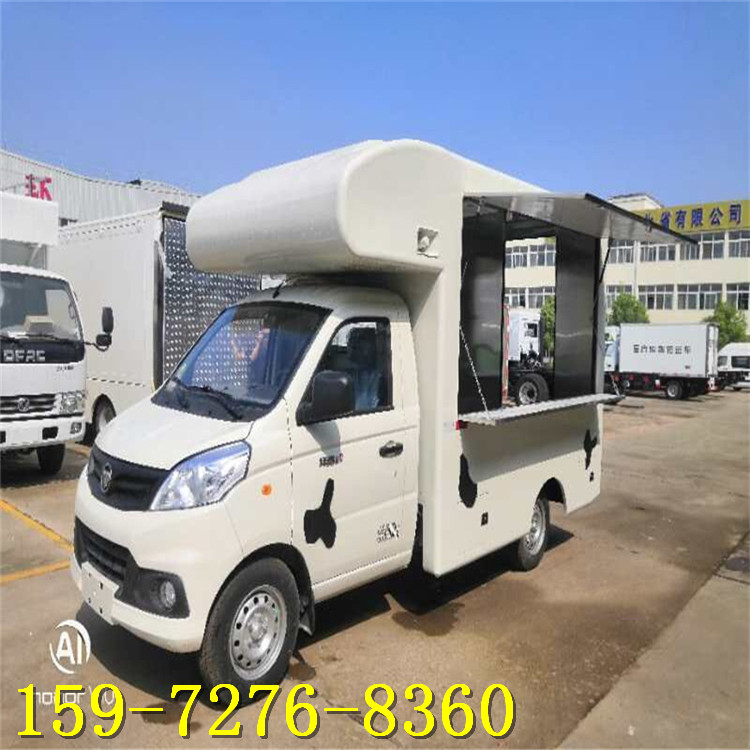 改装售货车图片广场美食售货车
