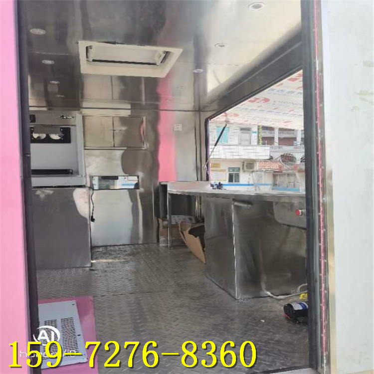 流动水果售卖车，移动汽车商店国六新款小吃冰淇淋奶茶车