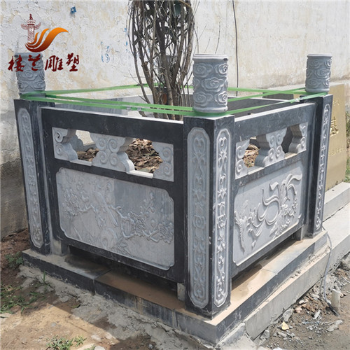 青石栏杆 寺庙景区围栏建设现货供应石栏杆  寺庙栏杆