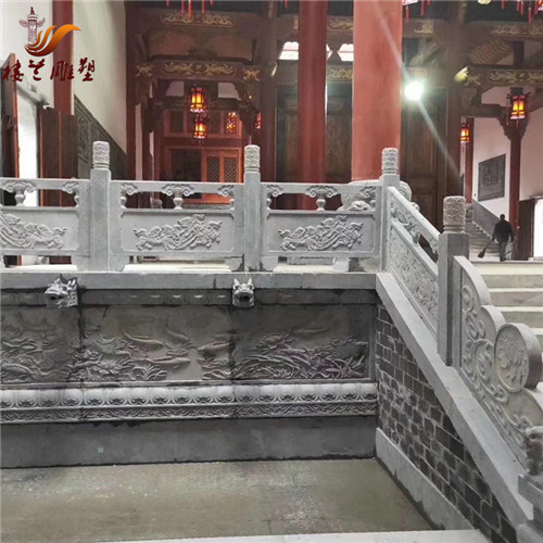 青石栏杆 寺庙景区围栏建设现货供应石栏杆  寺庙栏杆