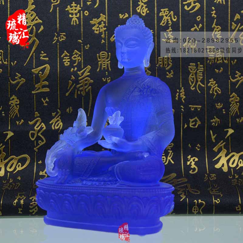 密宗琉璃药师佛 药师光如来佛像 广州深圳佛像厂家  密宗药师琉璃佛像  广州深圳琉璃厂家
