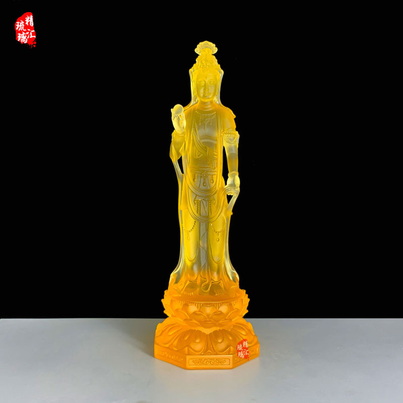 东方三圣琉璃佛像药师佛日光月光菩萨佛像  药师佛琉璃佛像