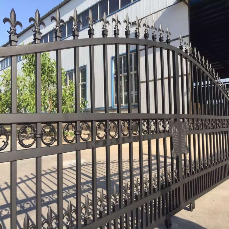 郑州新密铝艺围墙护栏施工方案 别墅大门 铝艺大门 别墅铝艺大门