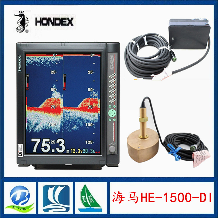 海马新HE-1500-DI船用渔探仪 可配2KW和3KW探头&nbsp;&nbsp;HE-1500-DI渔探仪&nbsp;&nbsp;HE-1500-DI探鱼机&nbsp;&nbsp;进口渔探仪