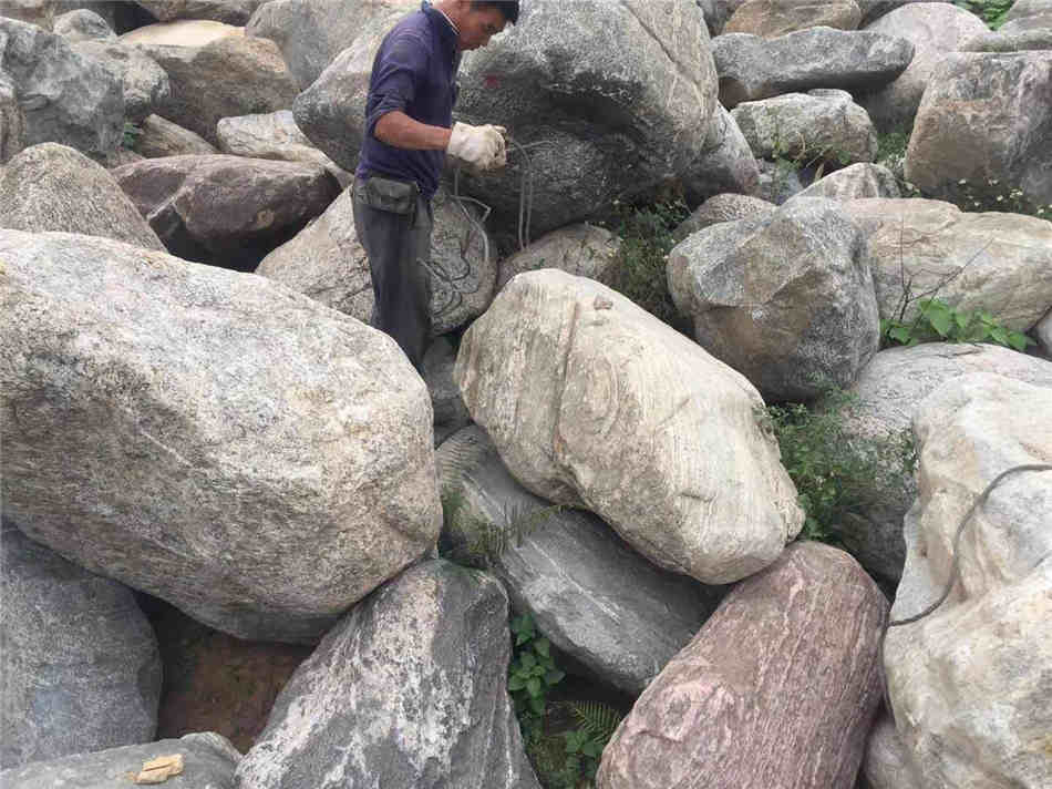 广东泰山石天然石材批发基地 水池假山草坪点缀  泰山石原石供应  大型园林景观石  草坪点缀、假山制作