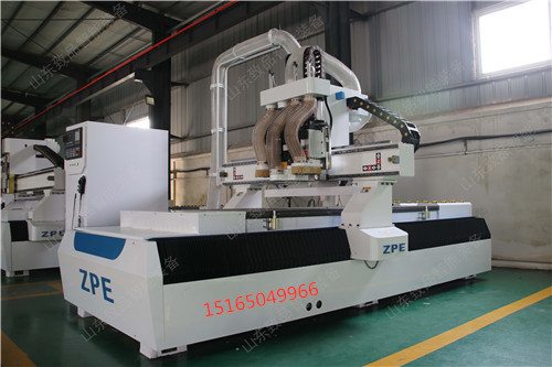 快速打孔双主轴加排钻开料机/双工序排钻包开料设备  双工序排钻开料机  双主轴排钻加工中心  板式家具雕刻机