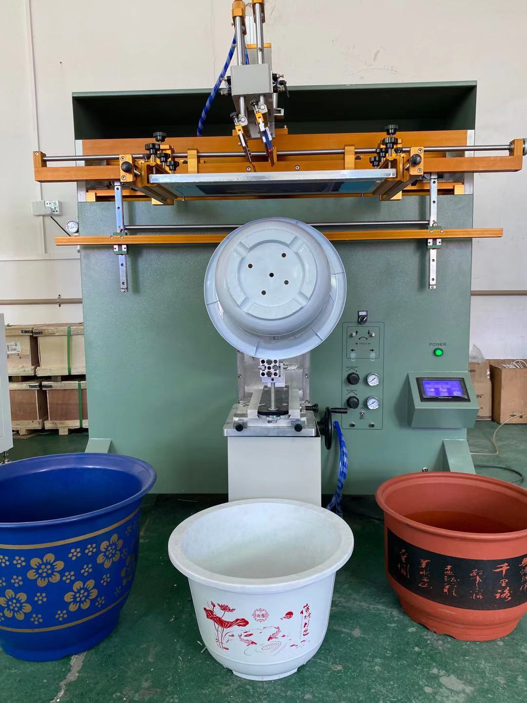 乌鲁木齐化工桶丝印机乳胶漆桶丝网印刷机油漆桶滚印机