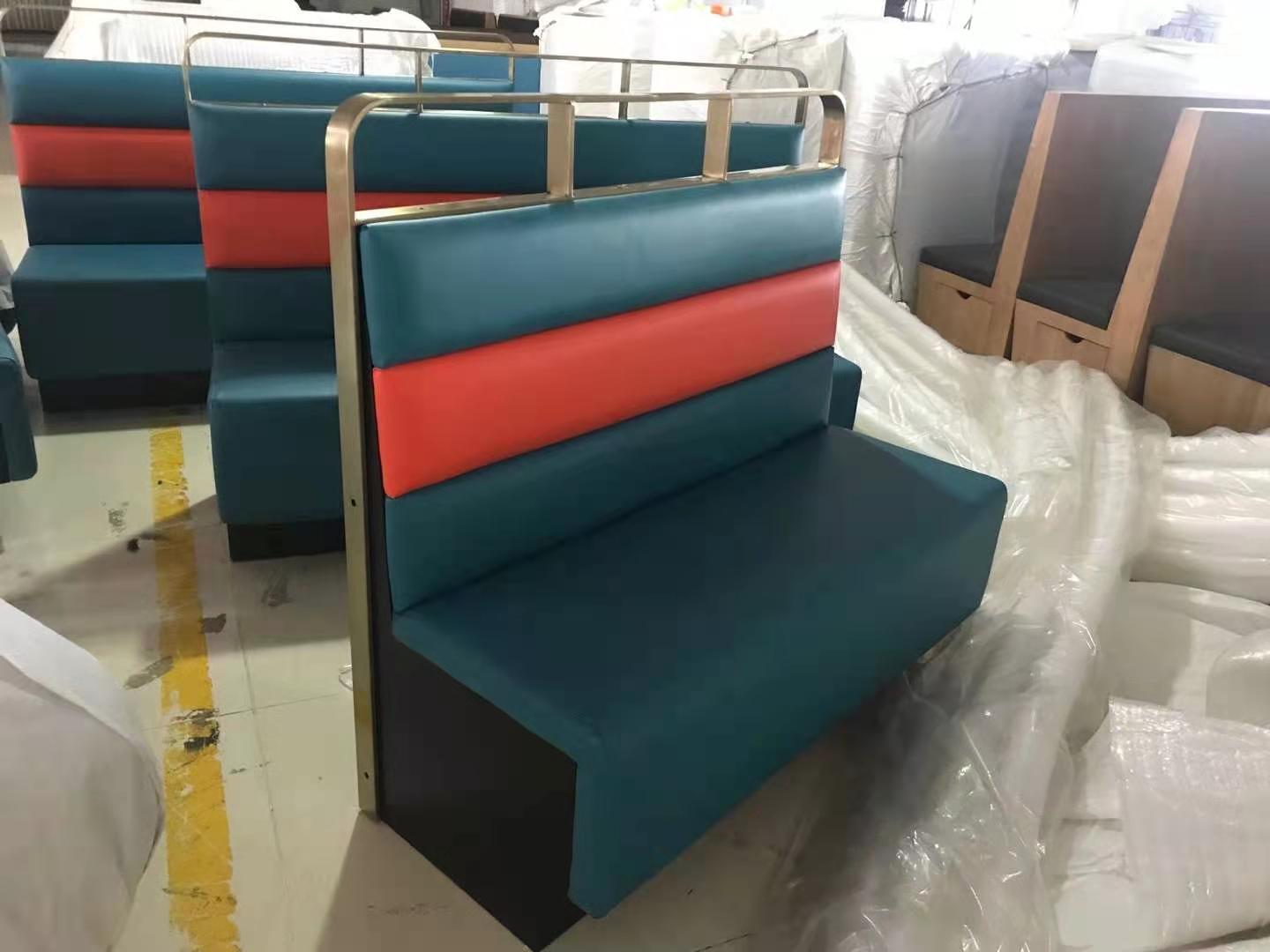 酒店咖啡厅卡座沙发不规则沙发尺寸定做餐厅板式卡座  餐厅板式卡座沙发