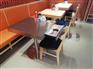 高脚板式卡座沙发四人位卡座沙发理料店卡座沙发尺寸