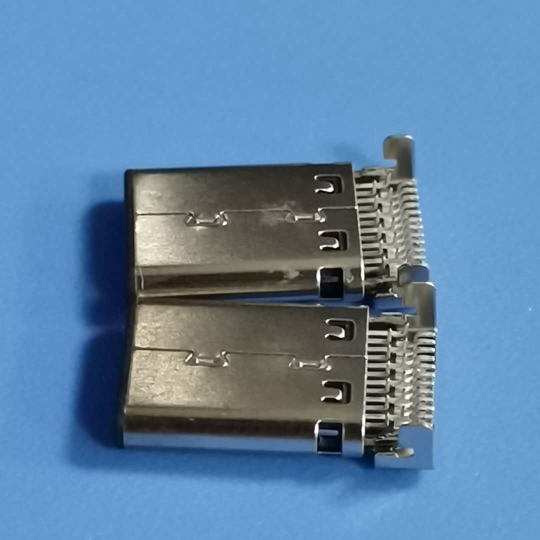 USB3.1 TYPE-C公头 24PIN前插后贴smt+d  有弹片 带凸点