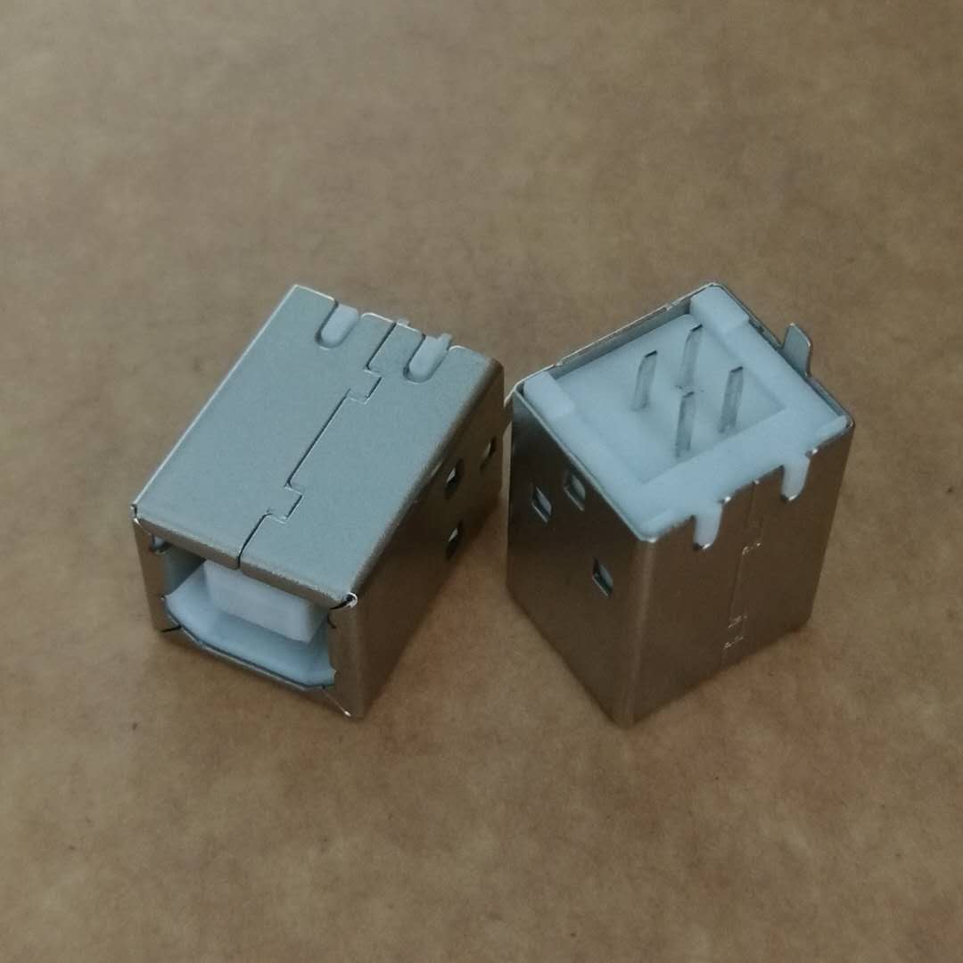 USB 2.0 B型母座 4PIN B母180度直插DIP  母打印机接口