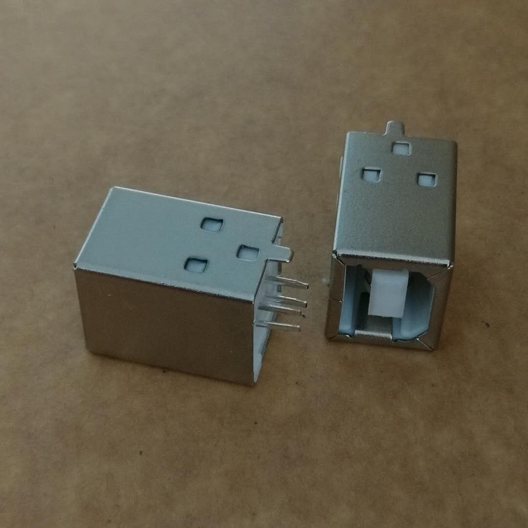 USB 2.0 B型母座 4PIN B母180度直插DIP  母打印机接口