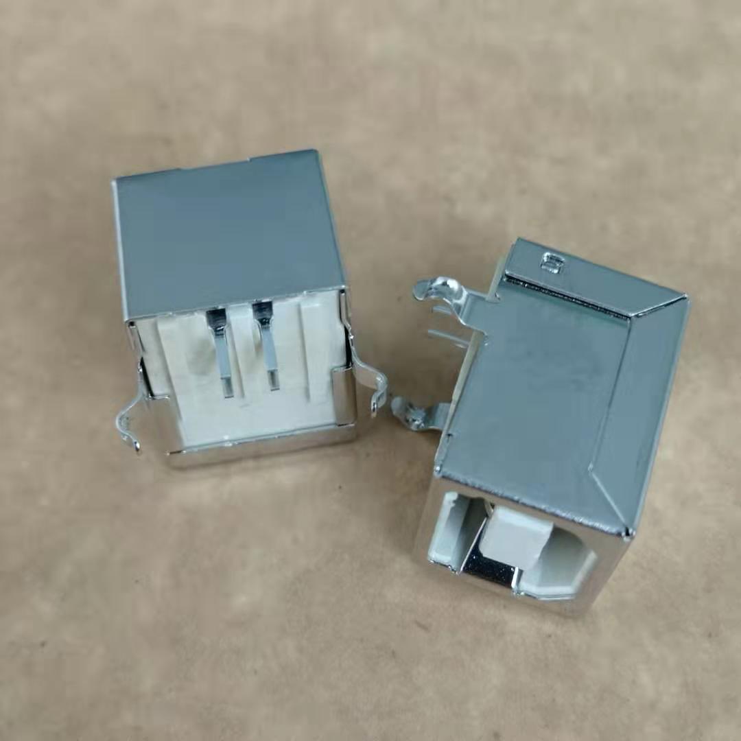 USB Type-BF 2.0母座 4P 90度插件母座 D