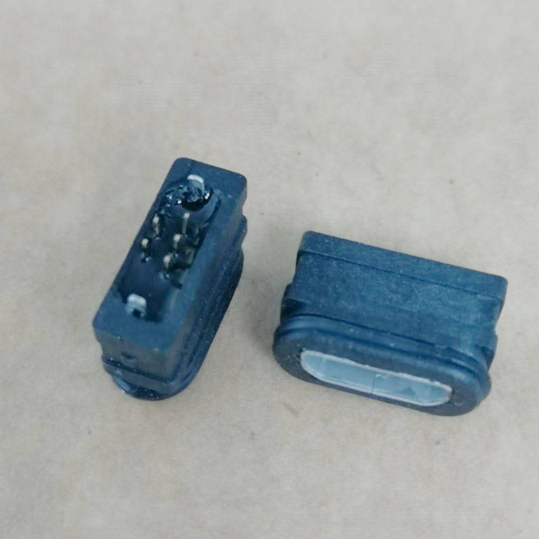 MICRO USB 5P防水母座 180度插板DIP 双排针