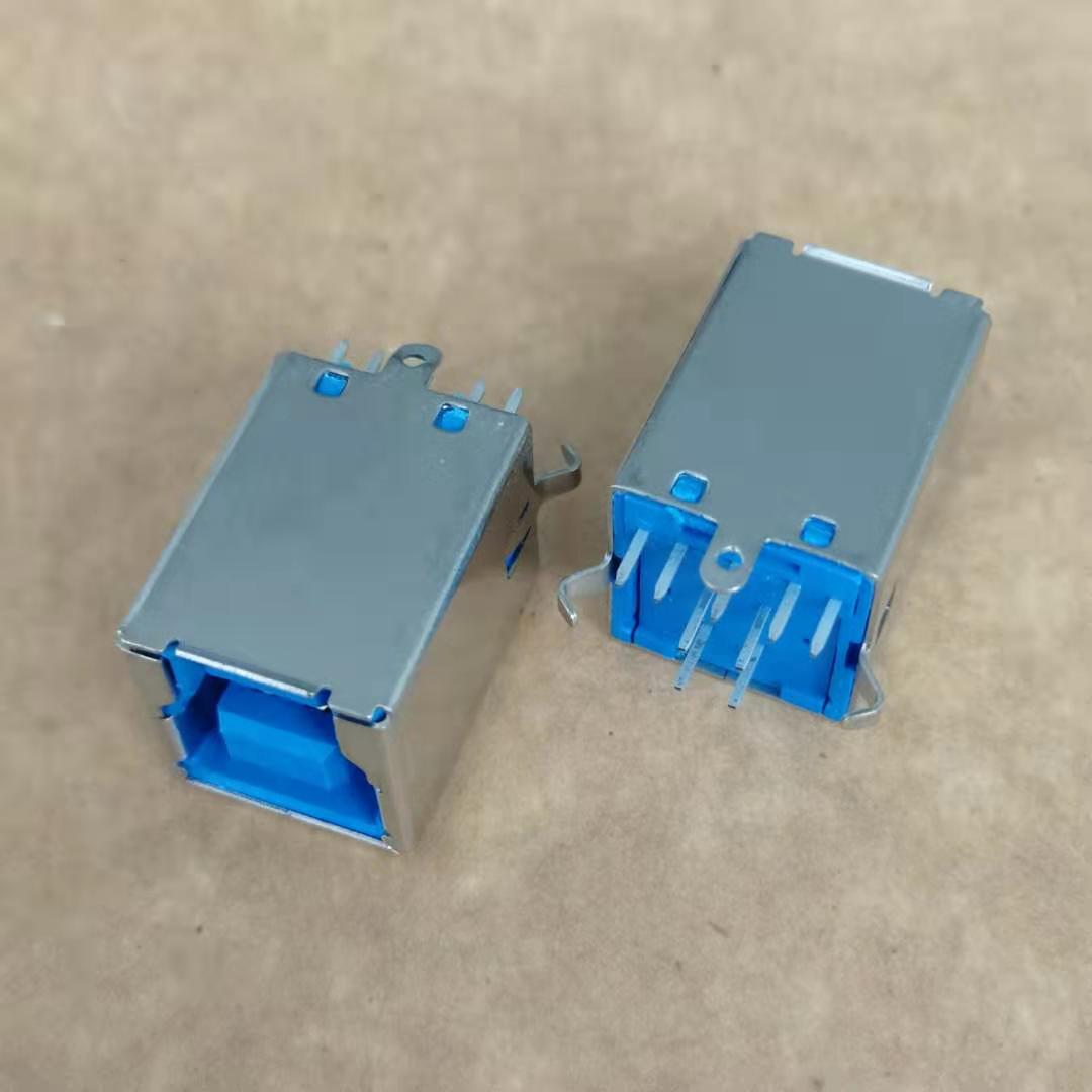 立式 BF 3.0母座 9P 180度插板DIP 弯脚 BF  3.0打印机接口