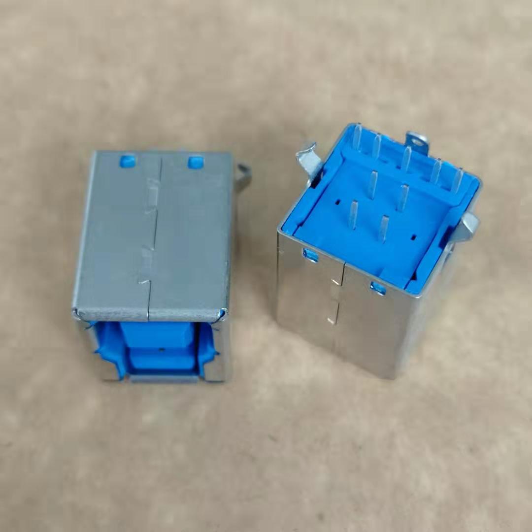 立式 BF 3.0母座 9P 180度插板DIP 弯脚 BF  3.0打印机接口