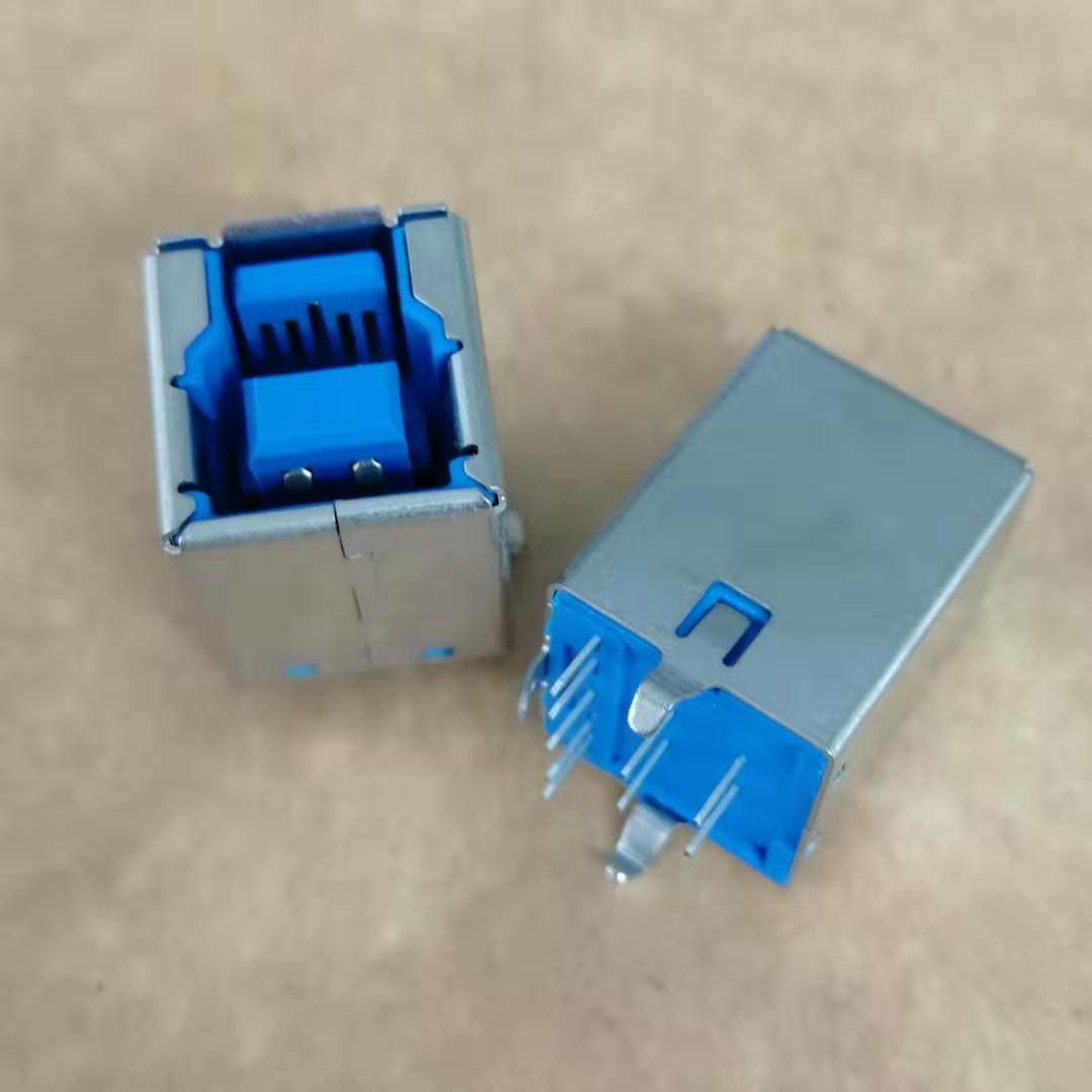 立式 BF 3.0母座 9P 180度插板DIP 弯脚 BF  3.0打印机接口