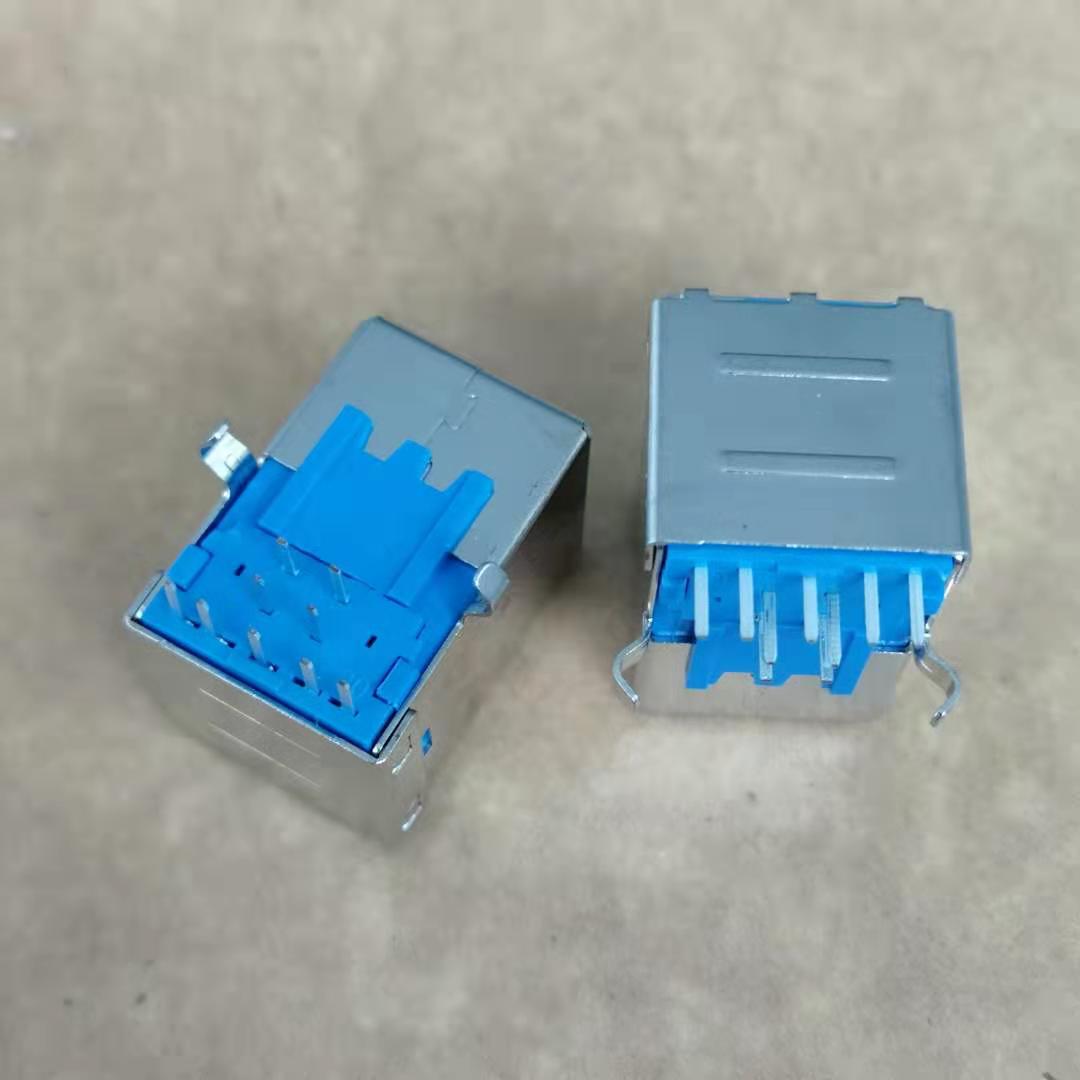 BF 3.0母座 9P 90度插板DIP 弯脚 B母 3.0  打印机连机器接口