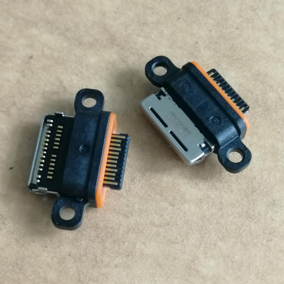 超短体TYPE-C 26P防水母座 沉板双贴SMT