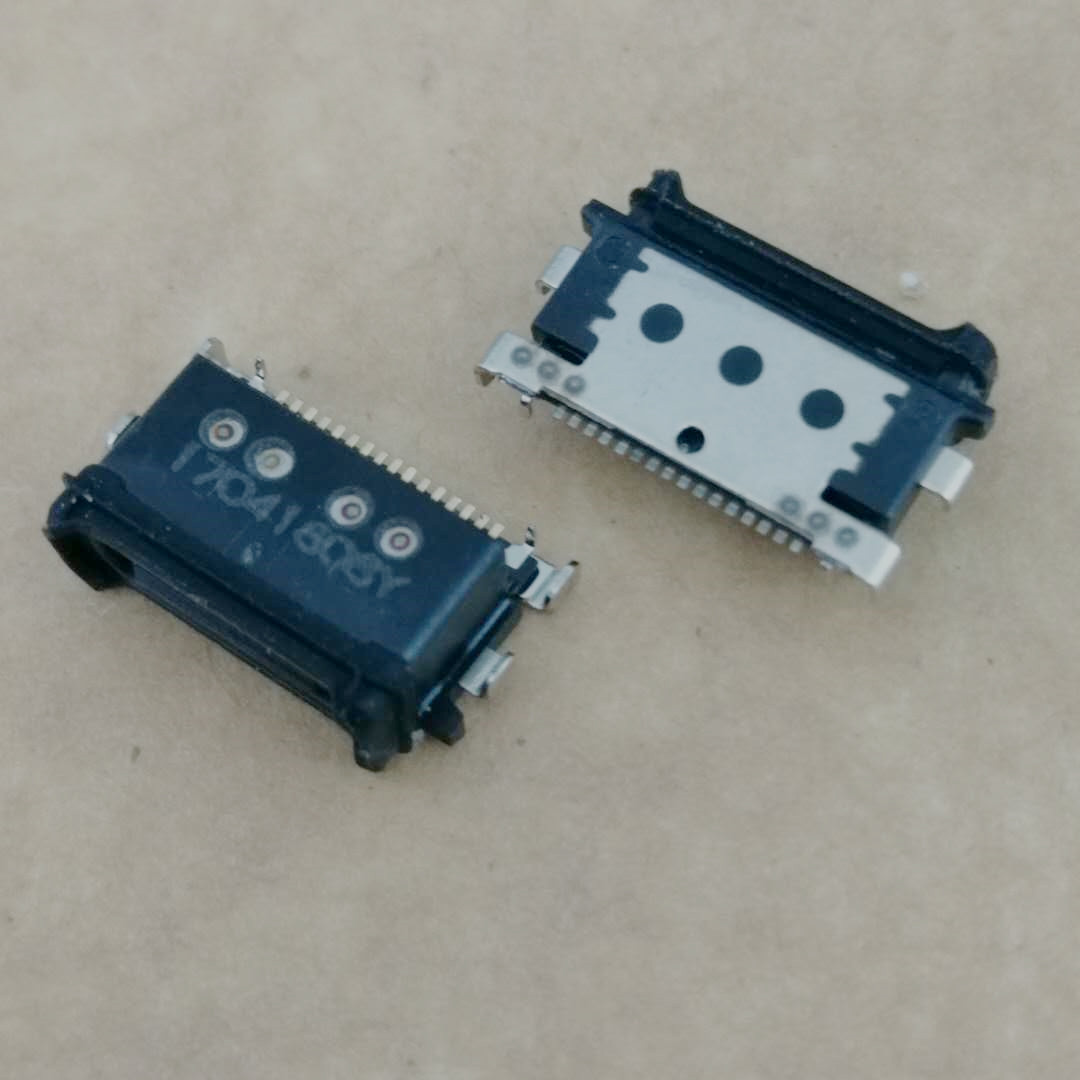 华为Mate9防水插座TYPE-C防水母座16P单排SMT沉  单排SMT沉板
