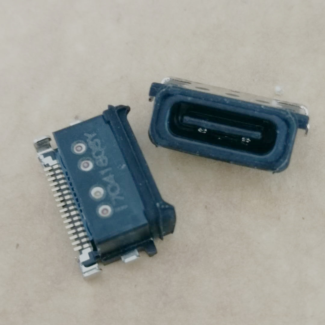 华为Mate9防水插座TYPE-C防水母座16P单排SMT沉  单排SMT沉板