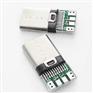 TYPE-C 3.1夹板公头 24PIN 夹板0.8 带PC