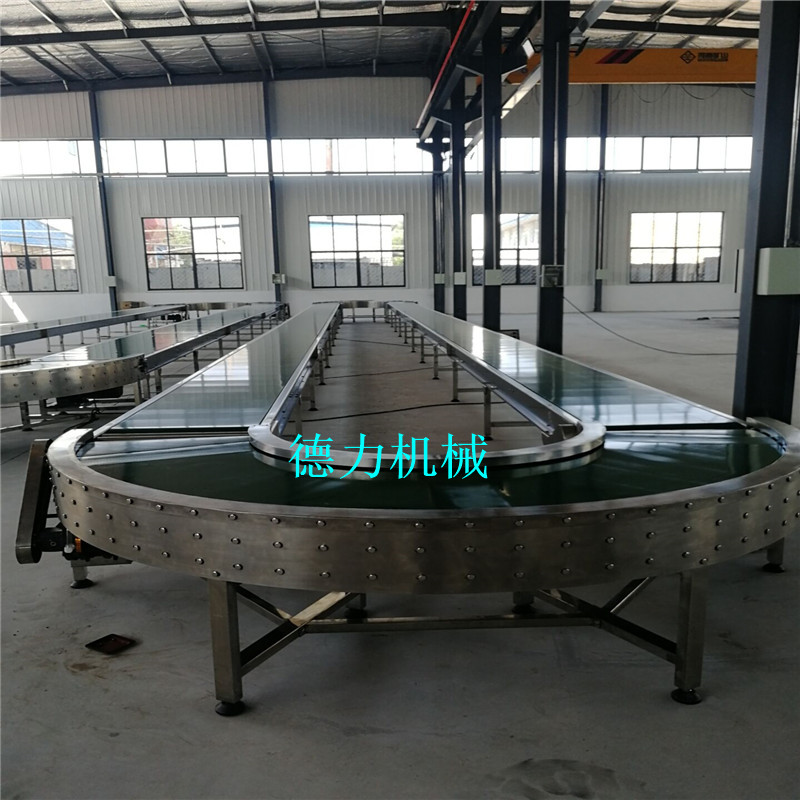 非标定制转弯滚筒输送机90度转弯皮带机厂家 90度转弯滚筒输送机 180度转角滚筒输送机 360度环形输送机