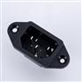 PSE品字插座 AC电源插座 BT-14-2B 锁式