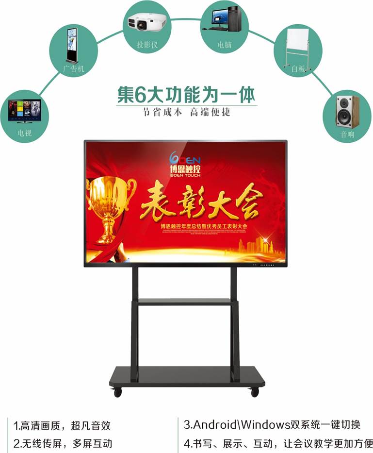 会议、教学一体机解决方案  触摸一体机  触控一体机  触摸屏