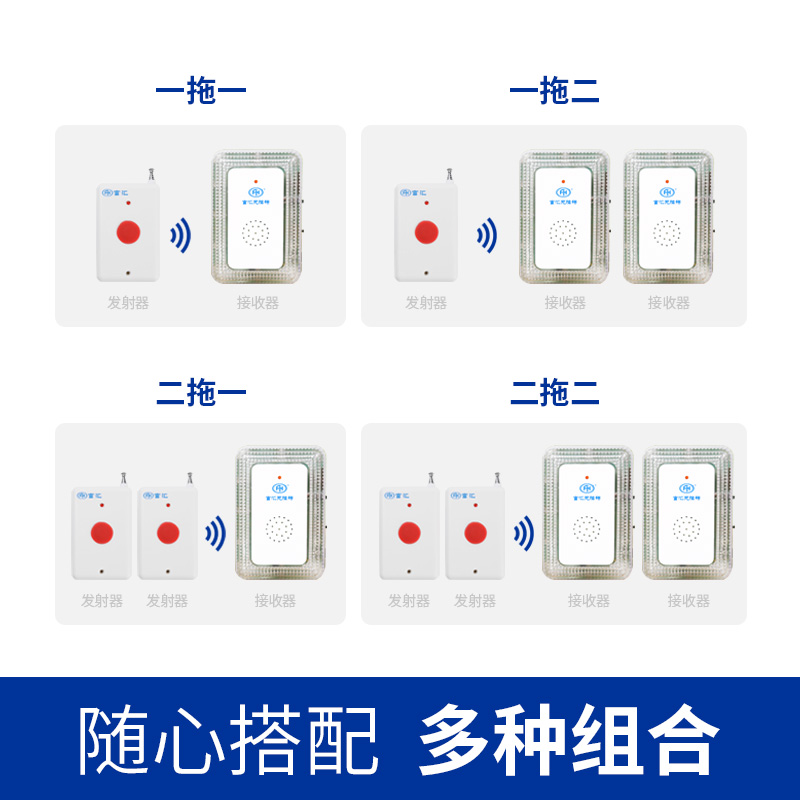 发光门铃老人呼叫器无障碍门铃系统闪光提示  闪光音乐门铃  闪光门铃