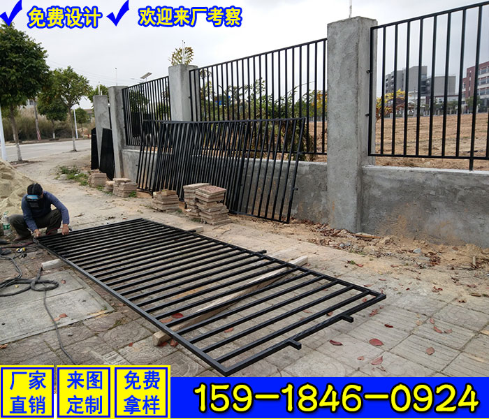 广州围墙栅栏 围墙格栅围墙护栏围墙防护栏杆厂家直销  围墙栏杆