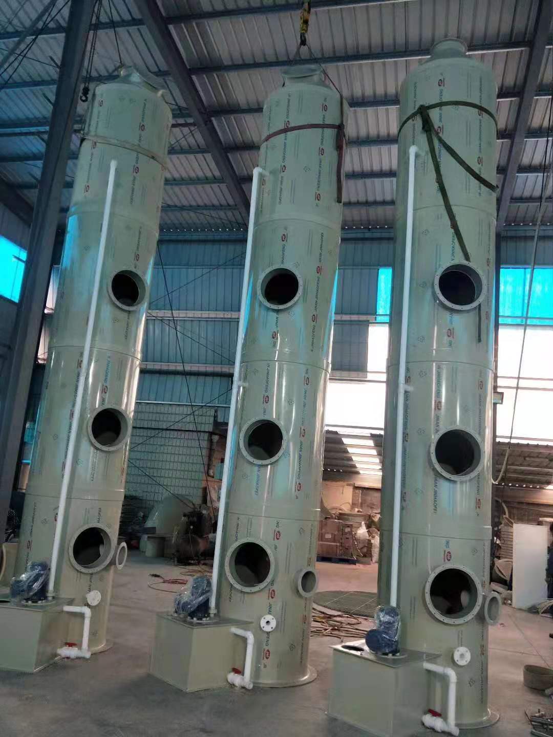 青岛pp废气处理塔酸碱喷淋塔成套设备  洗涤塔