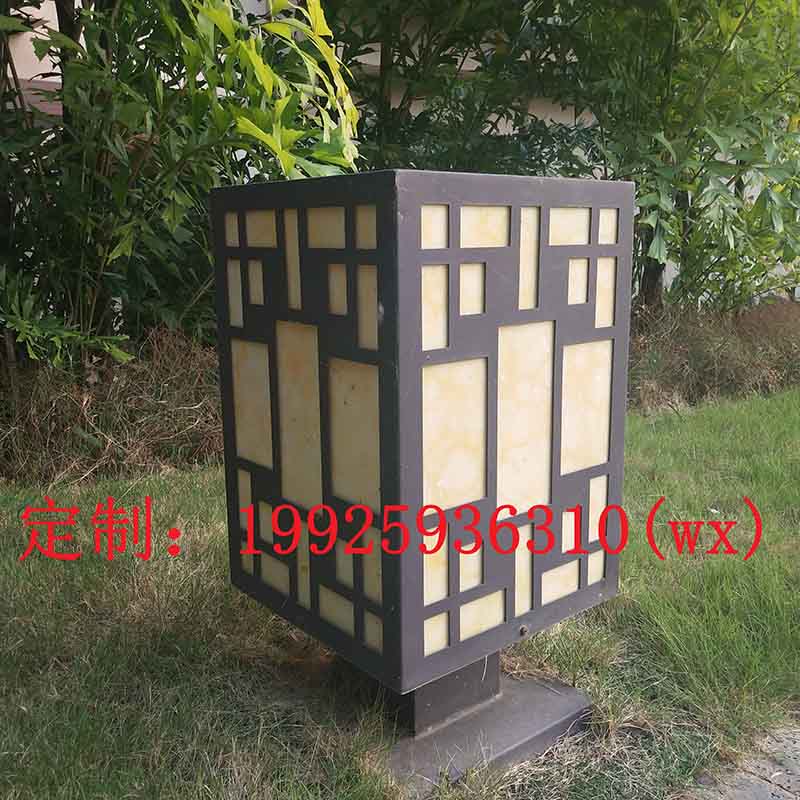 户外柱子灯防水围墙门柱灯小区庭院灯落地景观草坪灯  仿铜拉丝景观灯  不锈钢景观灯  云石透光庭院灯