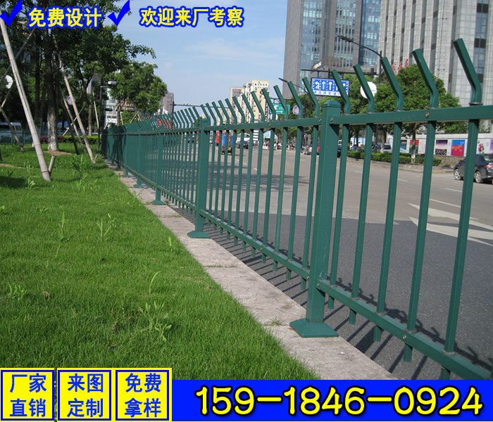江门草坪护栏厂家 定做公园绿化带围栏 深圳锌钢隔离栅