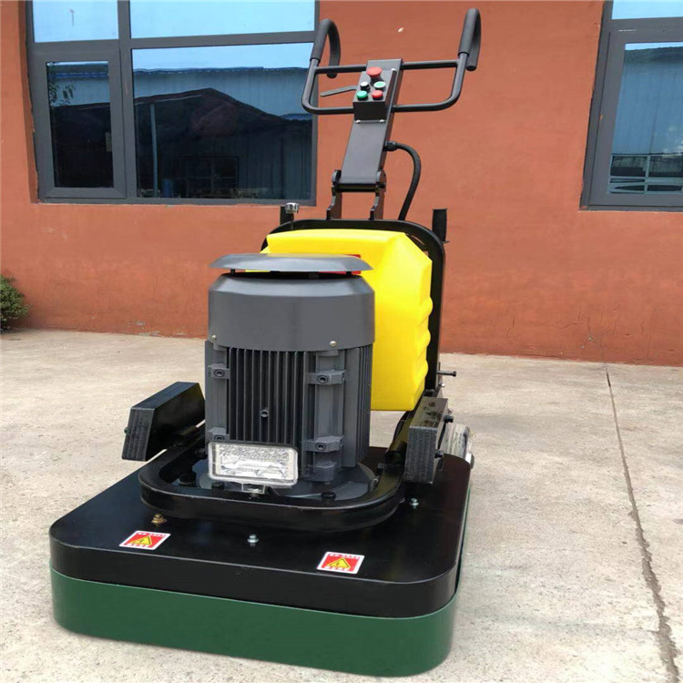 手推四盘12头研磨机 固化地坪变频打磨机  干湿两用四盘研磨机  水泥地面四盘研磨机  地面翻新抛光打磨机