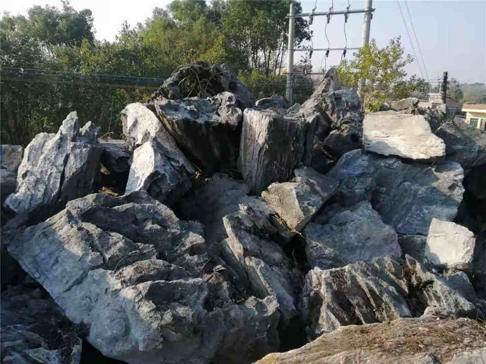 广东英石原产地 天然园林景观造景石厂家批发  天然大英石  大型园林景观石  草坪点缀、假山制作