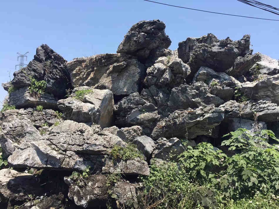 广东大型吨位英石独石成景厂家供应  天然大英石  大型园林景观石  草坪点缀、假山制作