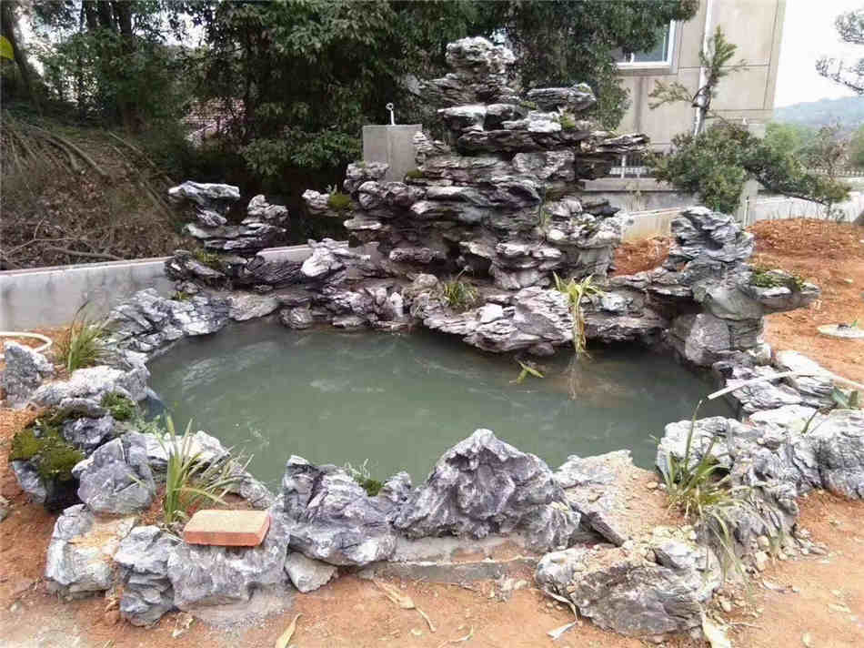 广东英石流水假山制作原石厂家大量现货供应  天然大英石  大型园林景观石  草坪点缀、假山制作